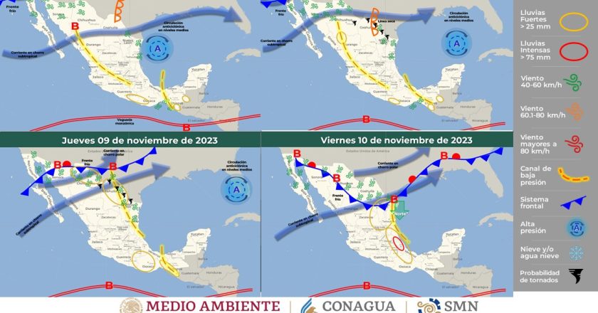 Alerta PCyB por nuevo Frente Frío