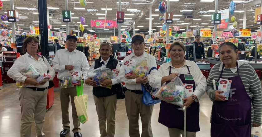 Continúa DIF Reynosa apoyando con canasta básica a abuelitos