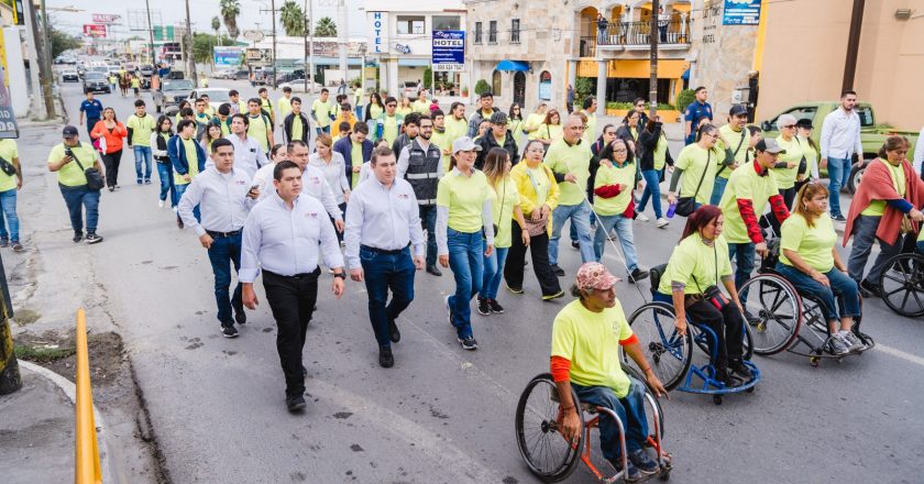 Ayuntamiento y DIF Reynosa participan en caminata