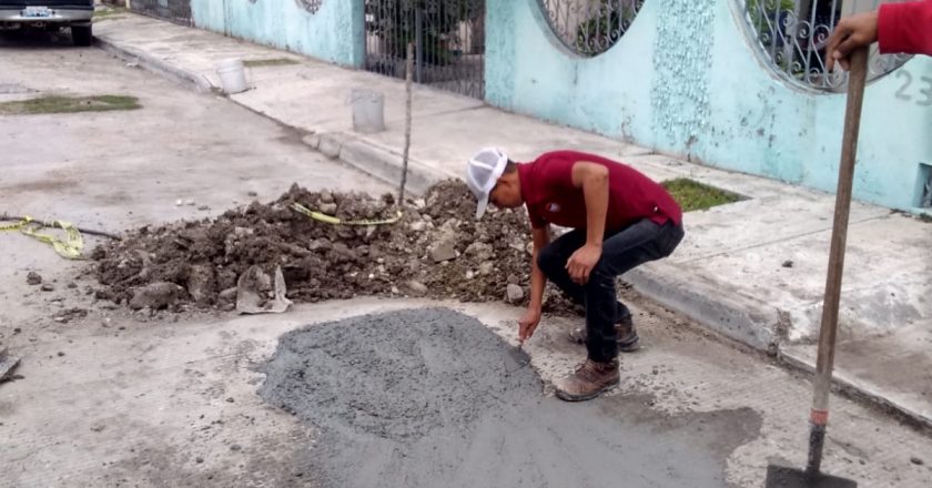 Concluyó COMAPA reparación de fuga de agua en la colonia Vicente Guerrero