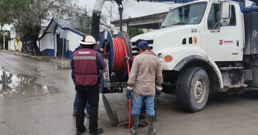 Solucionó COMAPA fugas de agua residual en diferentes puntos de la ciudad