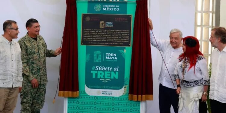 Inauguró AMLO primer tramo del Tren Maya