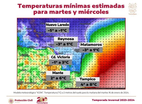 En Alerta Protección Civil ante anuncio de bajas temperaturas