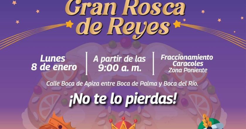 Celebrará Alcalde Carlos Peña Ortiz corte de Gran Rosca de Reyes en Fraccionamiento Caracoles