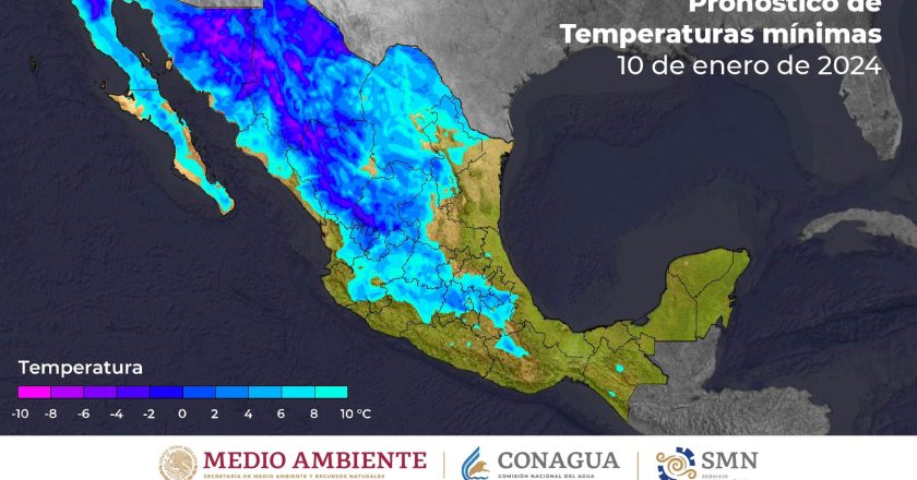 Bajará temperatura hasta -1 grado centígrado