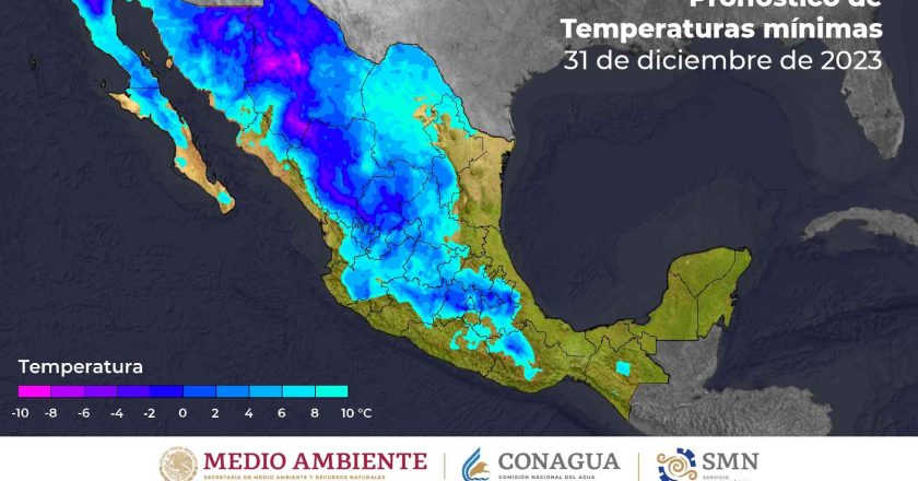 Frío moderado para la primera quincena de enero