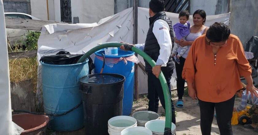 Entregaron Municipio y COMAPA agua potable en fraccionamiento Los Ángeles