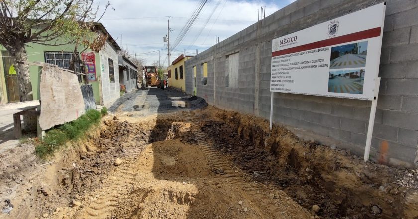 Avanza pavimentación de calles en Reynosa