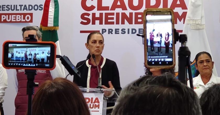 Respalda Claudia Sheinbaum candidatura de Carlos Peña Ortiz