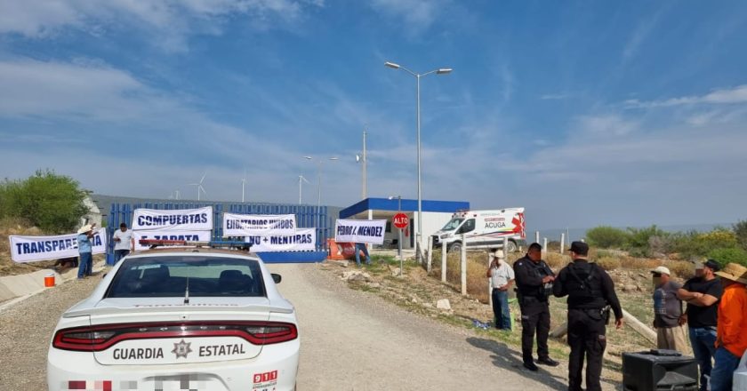 Ejidatarios se manifestaron en Llera