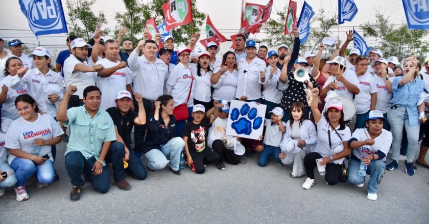 A paso firme llega “Cachorro” Cantú a los primeros diez días de campaña