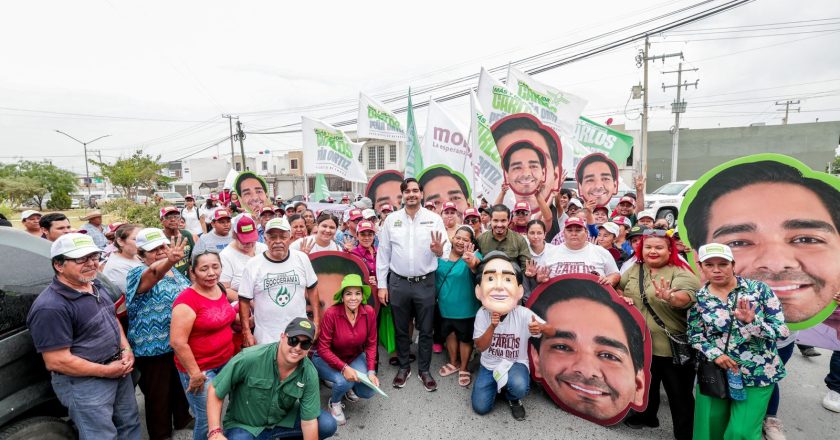 Carlos Peña Arrancó muy temprano su cuarto día de campaña