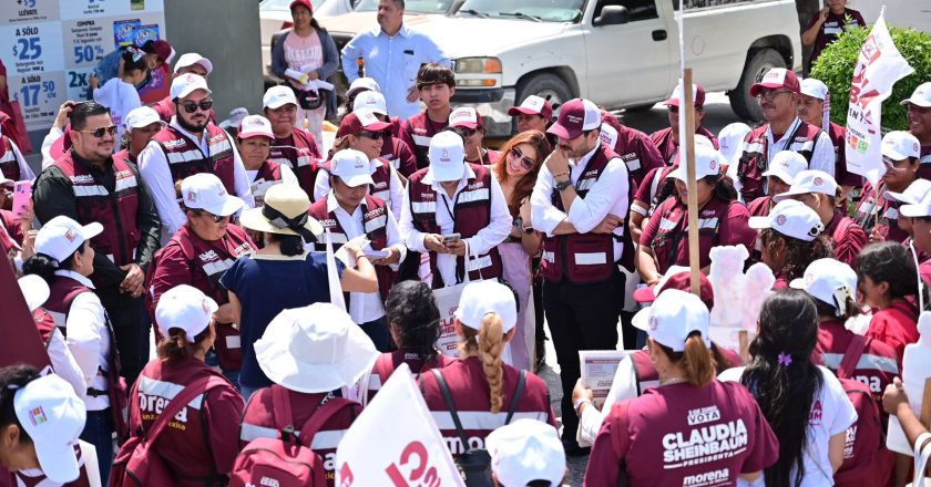 Refuerzan campaña de defensa del voto para Claudia Sheinbaum en Reynosa