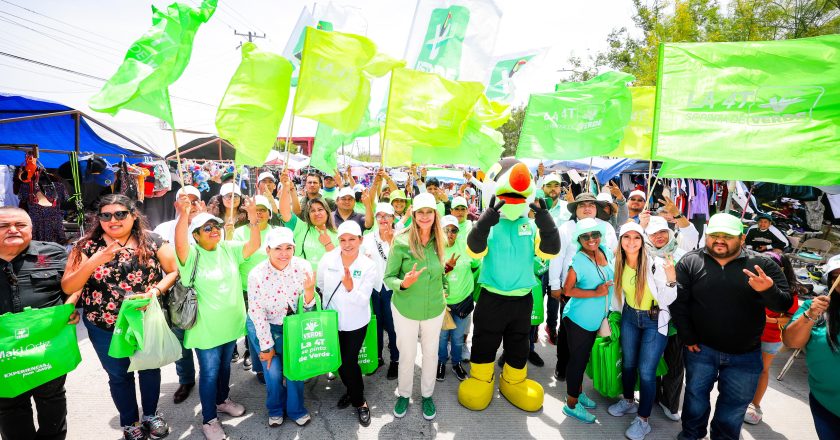 Avanzó con Maki Ortiz la Ola Verde en Tianguis del Puente Elevado