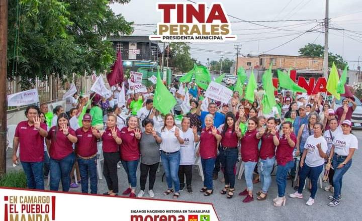 Avanza Tina Perales rumbo al triunfo en Camargo