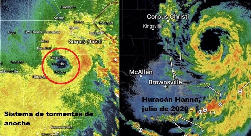 ¿Se formó un huracán en tierra?