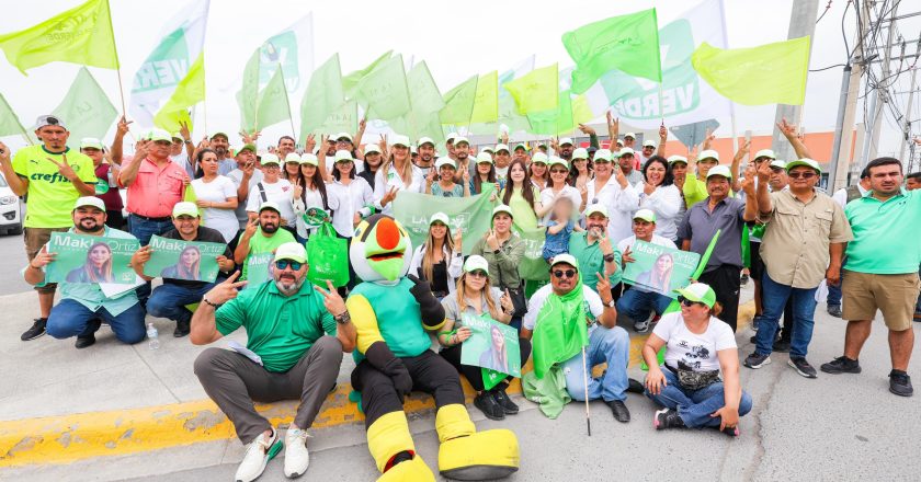 Se pintó de verde el sur de Reynosa con Maki