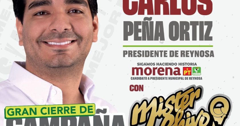 Ya Ganamos, Ven y Celebra el Gran Triunfo de Carlos Peña Ortiz, este Viernes 24 de Mayo en la Colonia El Olmo