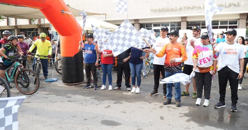 Celebró UAT con gran éxito rodada deportiva familiar