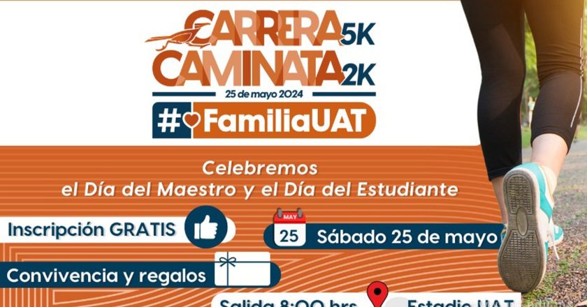 Invita UAT a carrera 5K y caminata 2k