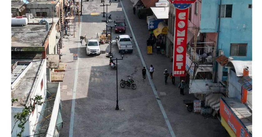 Tramo de la peatonal listo para su entrega