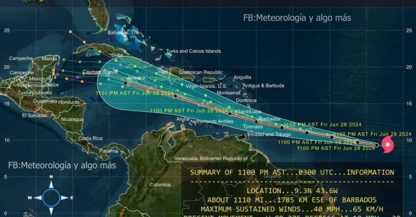 Avanza “Beryl”, convertido ya en Tormenta Tropical