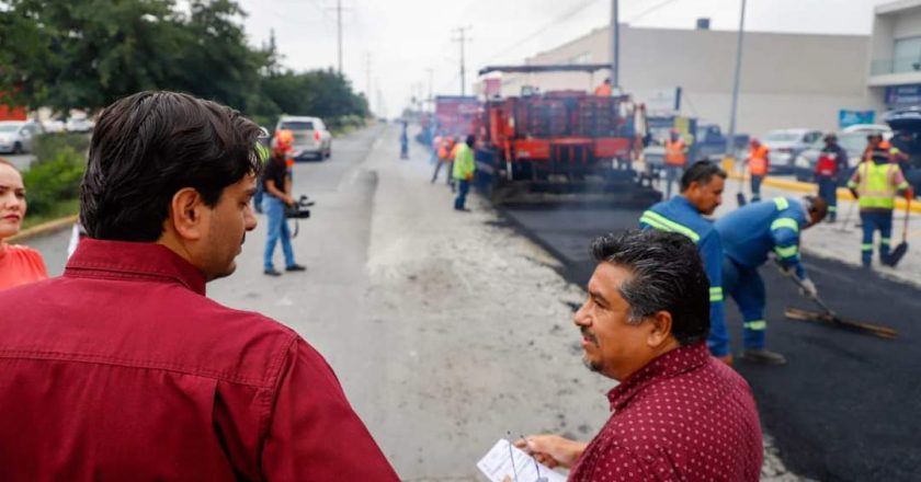 Supervisó el Presidente Municipal rehabilitación de pavimento