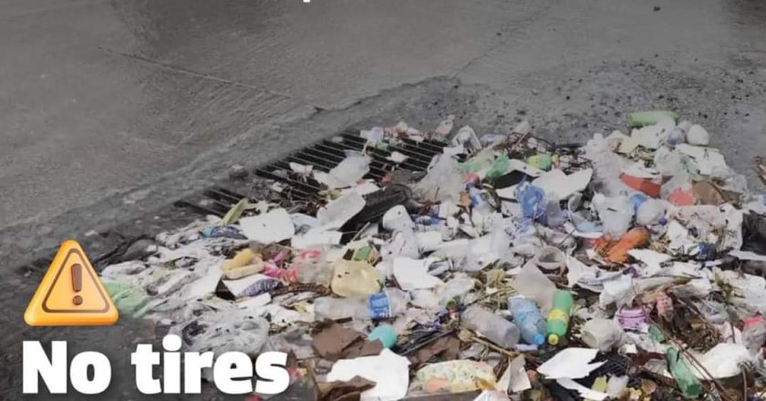 Exhortan a no tirar basura en la vía pública