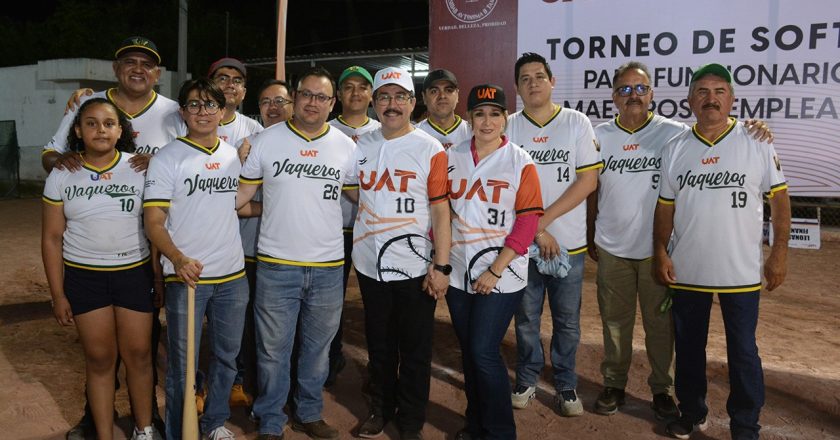 Inauguró el Rector Dámaso Anaya el Torneo de softbol para funcionarios, maestros y empleados de la UAT
