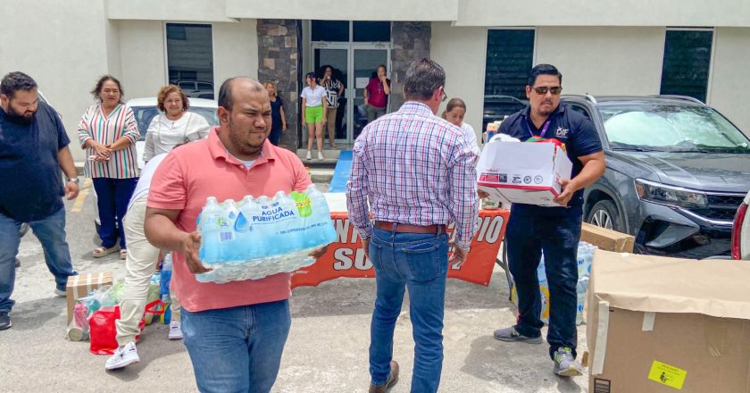 Recaba DIF Tamaulipas más de 28 toneladas de víveres; continúa entrega de apoyos a afectados por lluvias