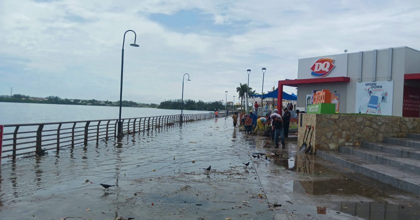 Se desbordó la Laguna del Carpintero