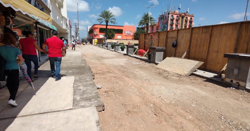 Recubrirán tramo de la calle Morelos con piedra natural