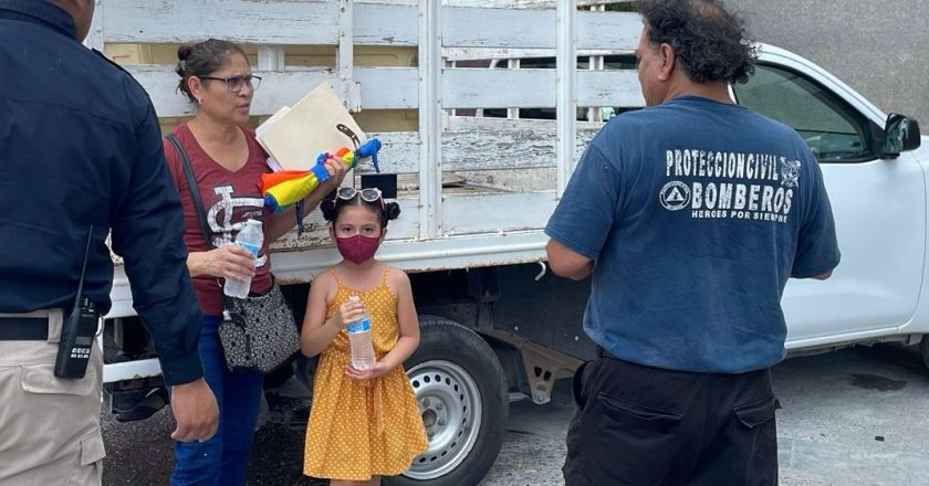 Operativo Carrusel para mitigar la sed de los viandantes