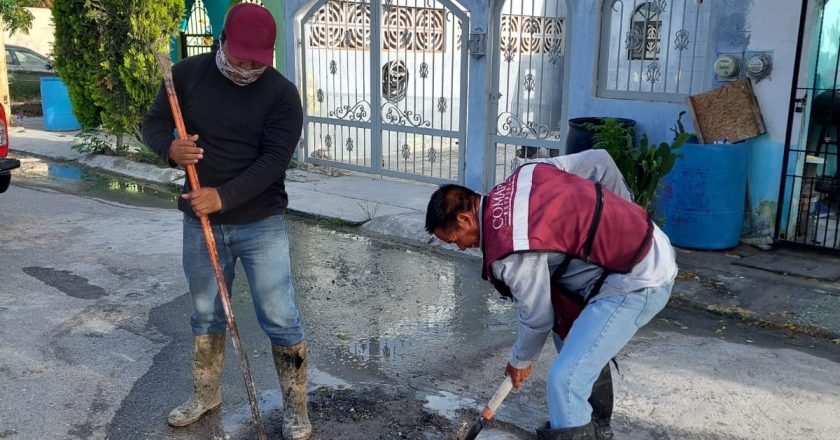 Ejecutó Comapa reparación de fugas de agua en el fraccionamiento San Valentín