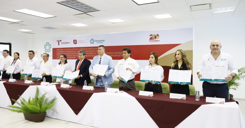 Se suma UTTN a visión del Gobierno de Tamaulipas en formación de especialistas en tecnologías de semiconductores