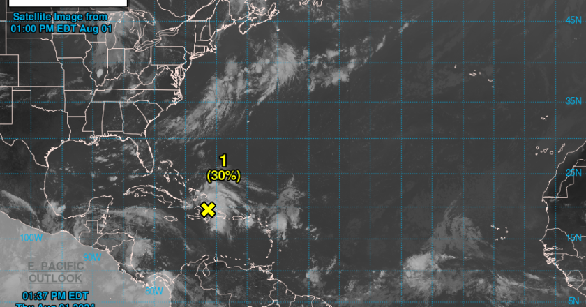 Monitorean sistema tropical en el Atlátnico