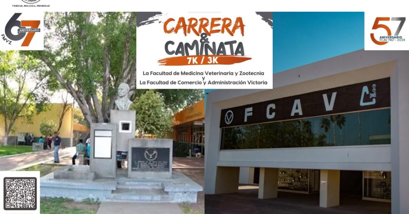 Prepara la UAT carrera y caminata por el aniversario de las facultades de Comercio y Veterinaria en Victoria