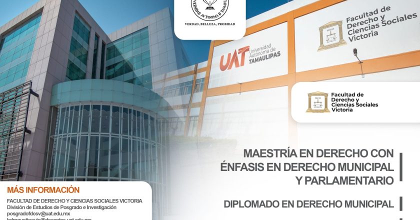 Impartirá la UAT maestría y diplomados en derecho municipal y parlamentario