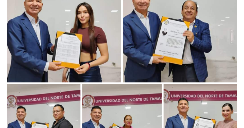 Entregó Rector de la Universidad del Norte de Tamaulipas títulos a universitarios