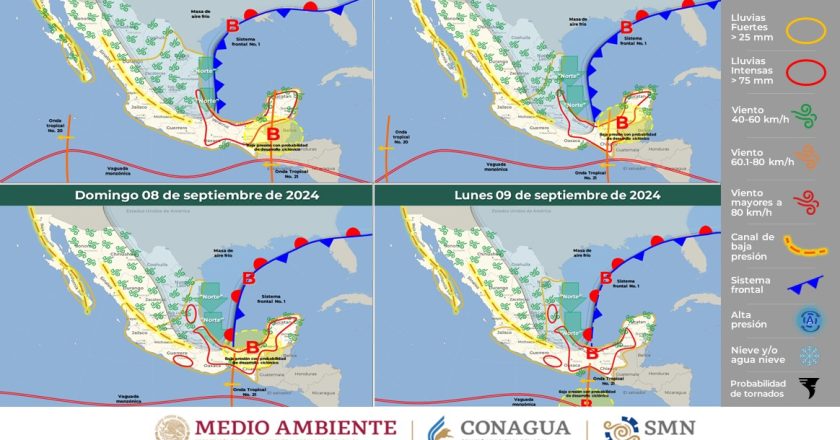 Alerta SMN por primer evento de “norte” y más lluvias para Tamaulipas