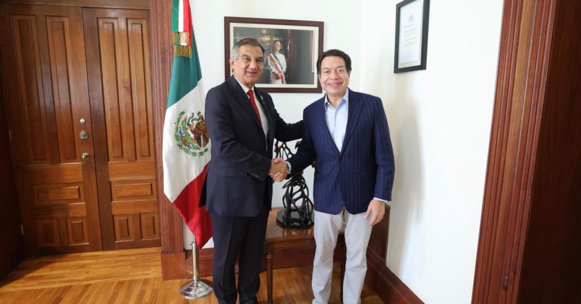 Américo Villarreal y Mario Delgado van juntos por más educación para Tamaulipas