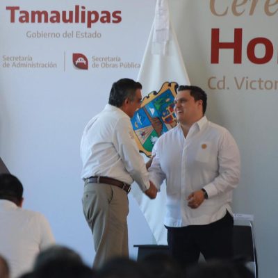 Participa Humberto Prieto Herrera junto a el Gobernador Américo Villarreal Anaya, en Ceremonia Cívica