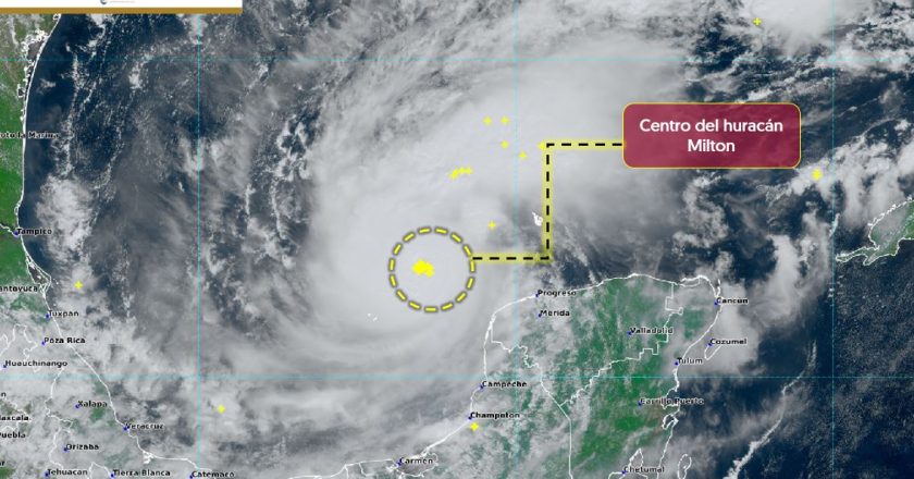 Alerta máxima en Yucatán; “Milton” ya es Categoría 5