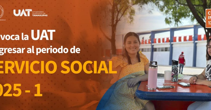 Convoca la UAT a ingresar al período de servicio social 2025-1