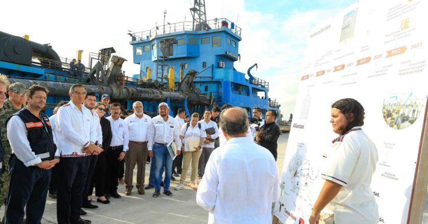 Supervisa gobernador avances del Puerto del Norte en Matamoros