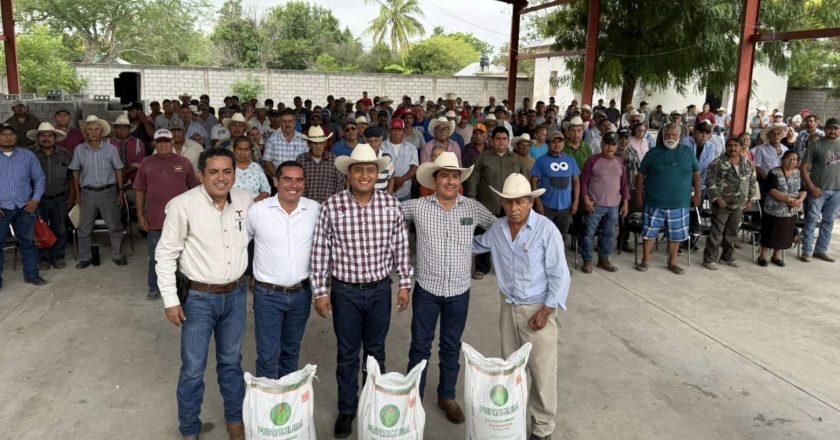 Productores citrícolas del municipio de Llera reciben 85 toneladas de fertilizante