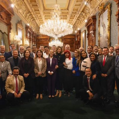 Se reunió Gobernador de Tamaulipas con presidenta Claudia Sheinbaum