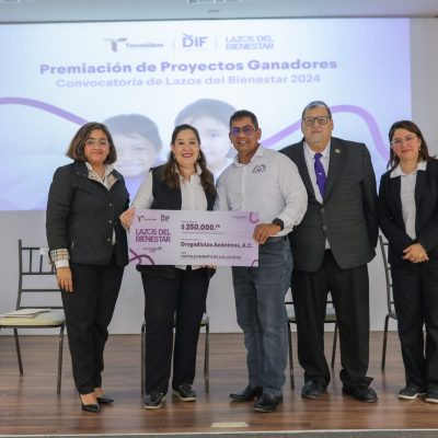 Premia DIF Tamaulipas a las organizaciones ganadoras de la convocatoria Lazos del Bienestar 2024