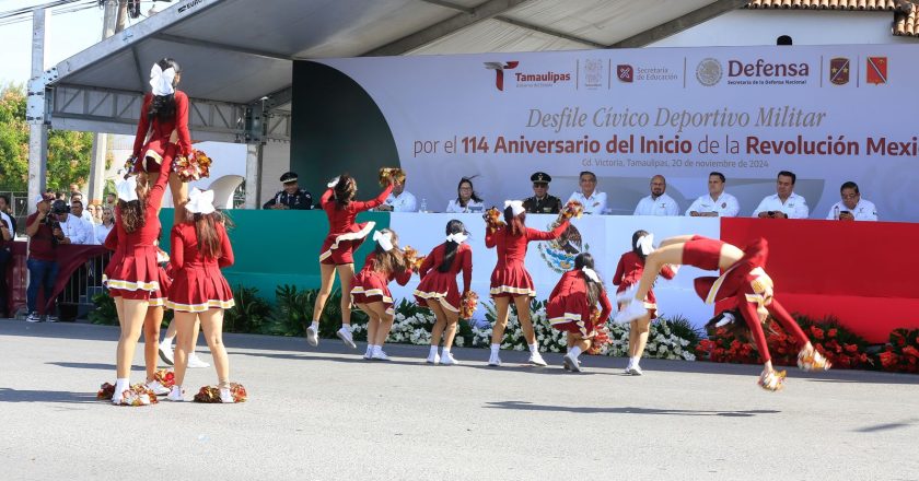 Encabezó Américo Villarreal desfile por el 114 Aniversario del Inicio de la Revolución Mexicana