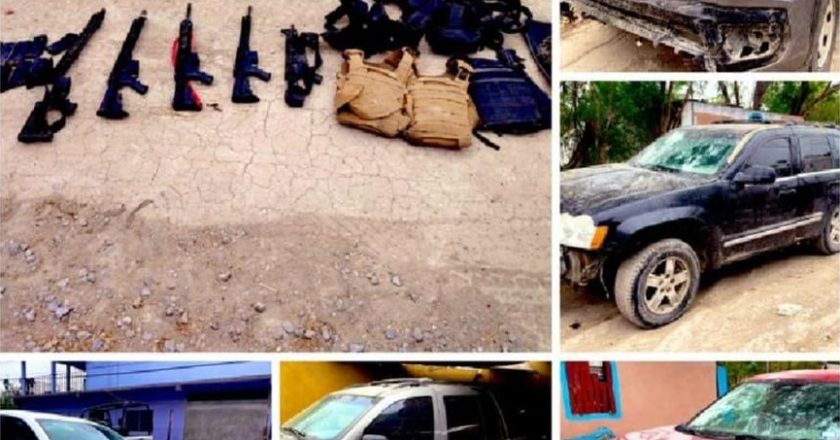 Agresión a Guardia Estatal; confiscan armas y vehículos